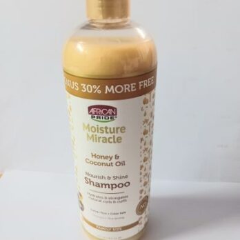 Shampoing miel et huile de coco – MOISTURE MIRACLE – AFRICAN PRIDE – 473 ml